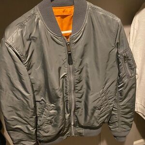 Men's Gray Bomber Jacket